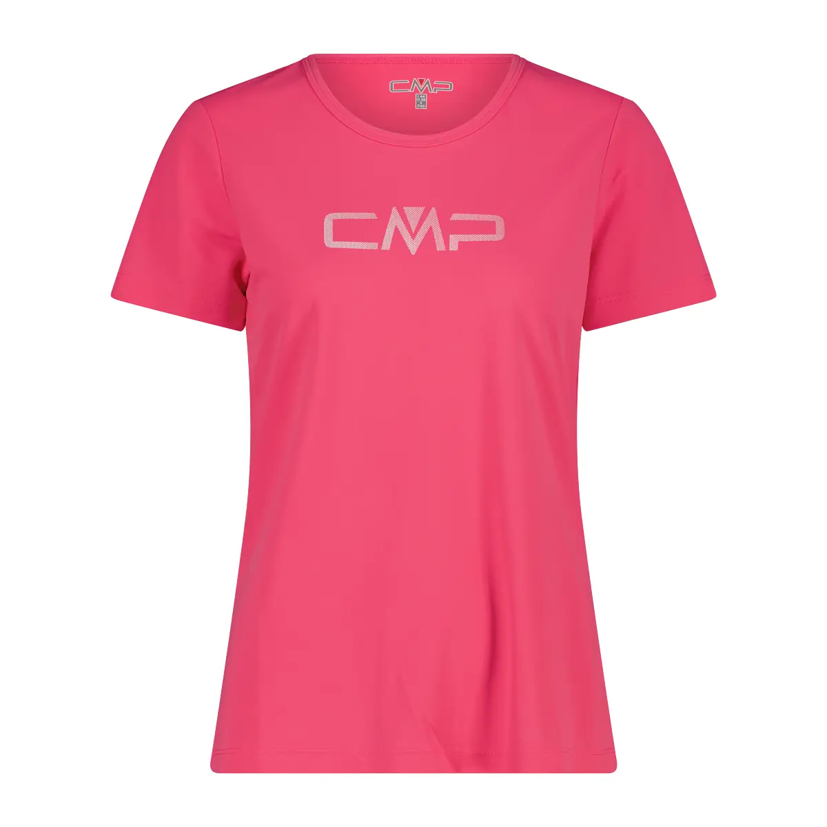 Cmp Femme Rose T-Shirt À Col Rond Avec Logo