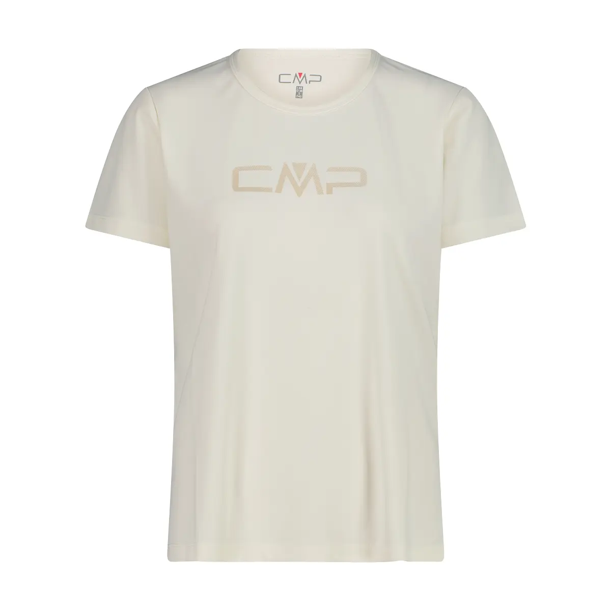 Cmp Damen Blanc T-Shirt Mit Rundhalsausschnitt Und Logo