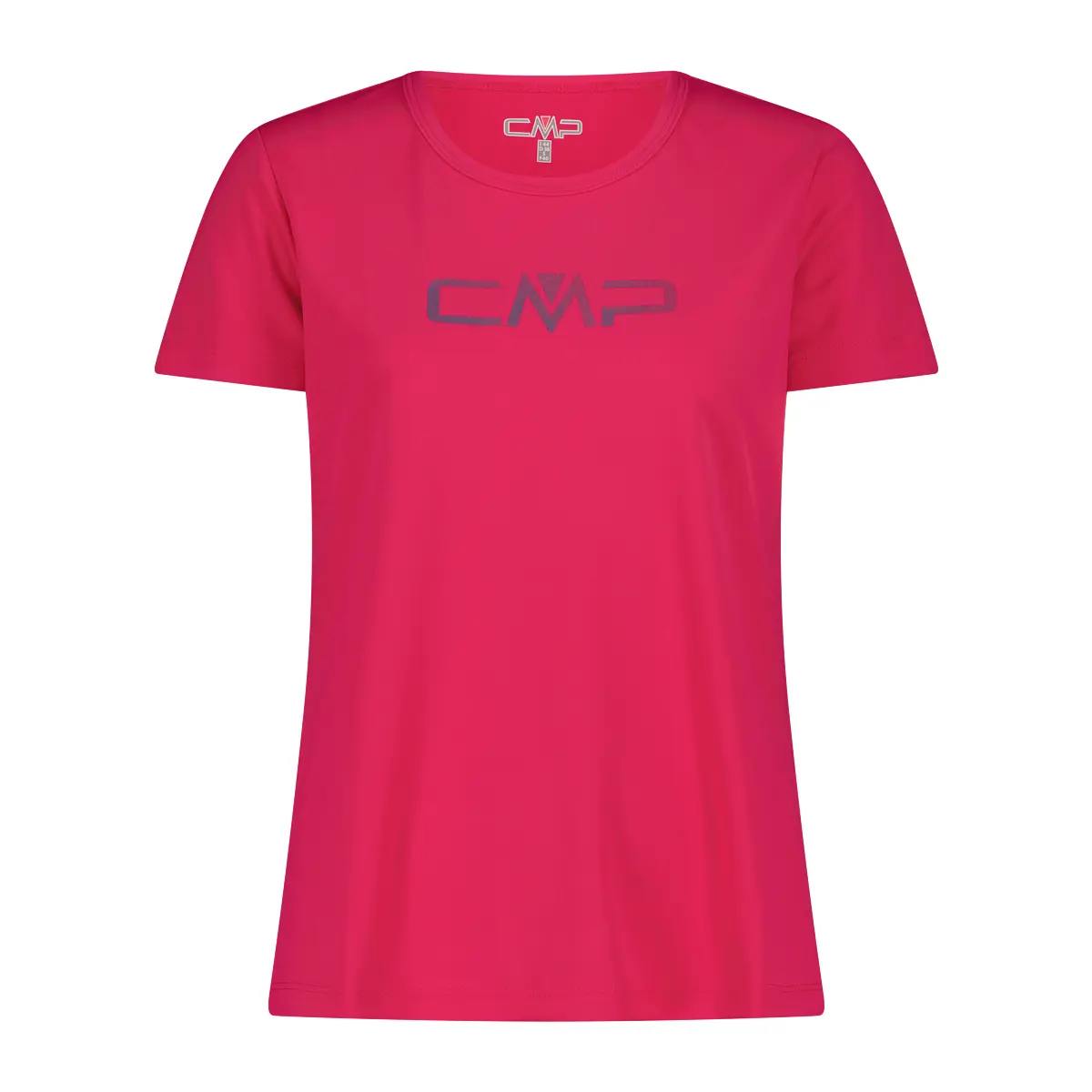 Cmp Damen Rouge T-Shirt Mit Rundhalsausschnitt Und Logo