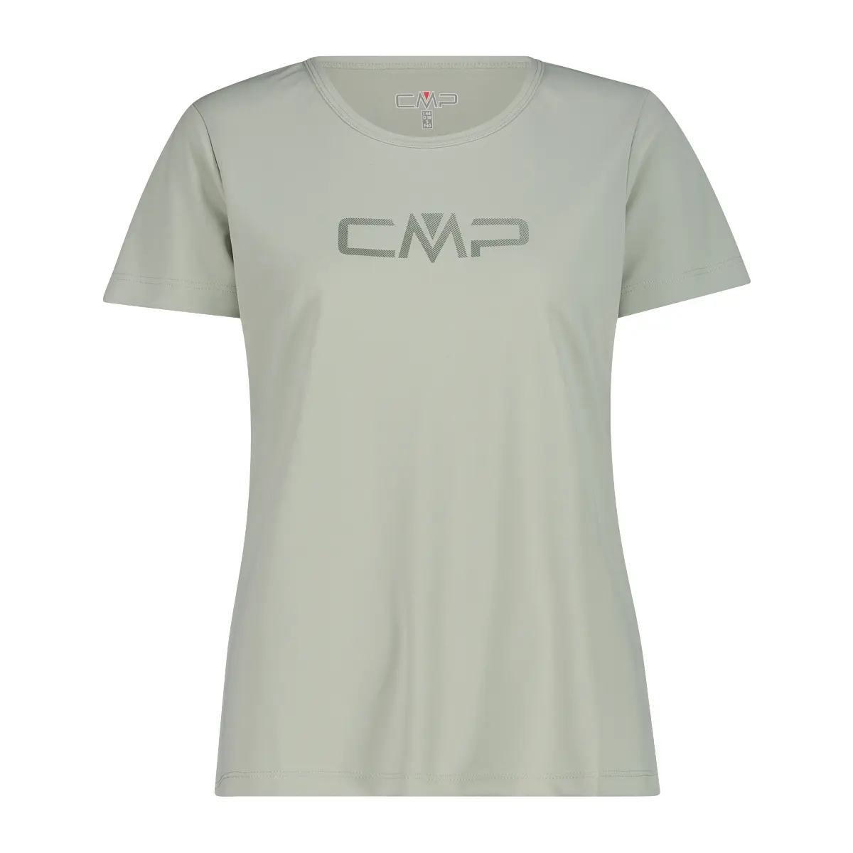 Cmp Vert T-Shirt Met Ronde Hals Met Logo Dames