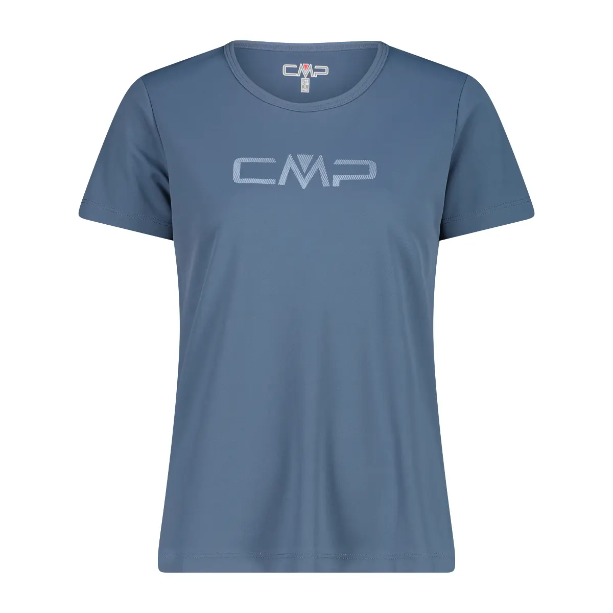 Cmp Mujer Bleu Camiseta De Cuello Redondo Con Logo