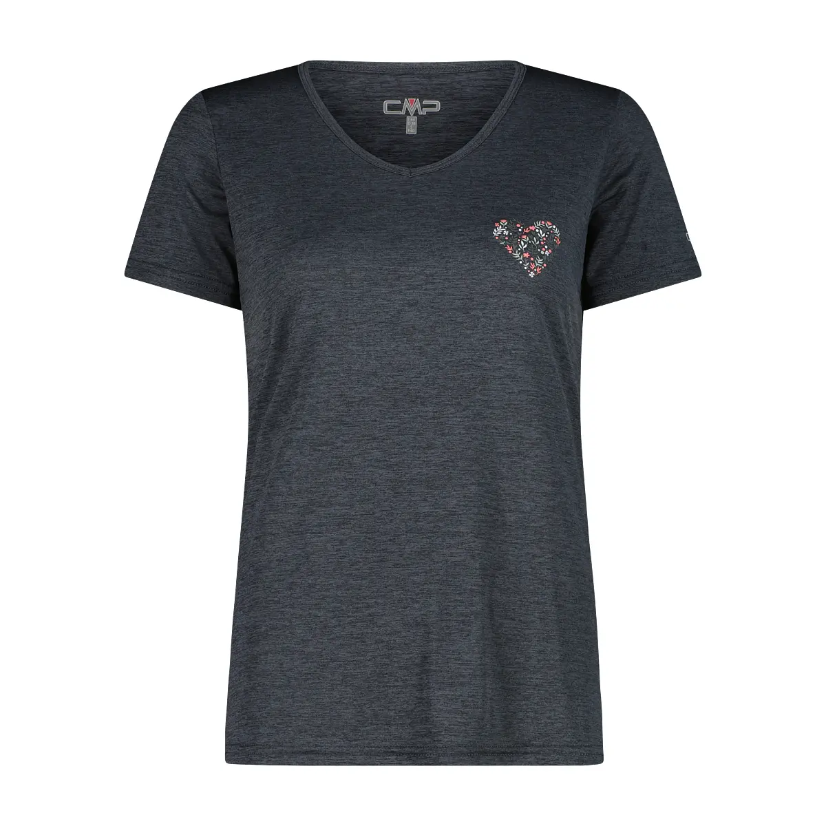 Cmp Femme Noir T-Shirt À Col Large Light