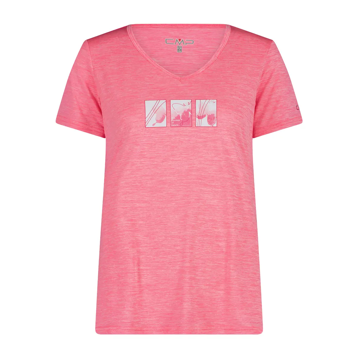 Cmp Rose T-Shirt Met Een Wijde Hals Voor Dames Light