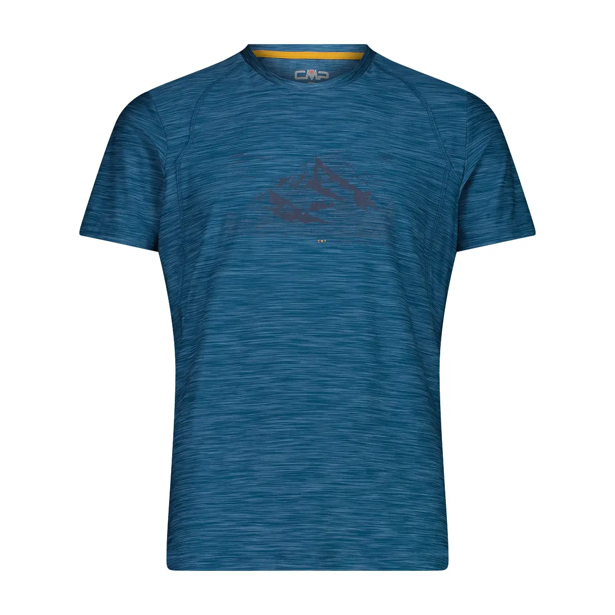 Cmp Herren Bleu Bedrucktes Dehnbare Shirt