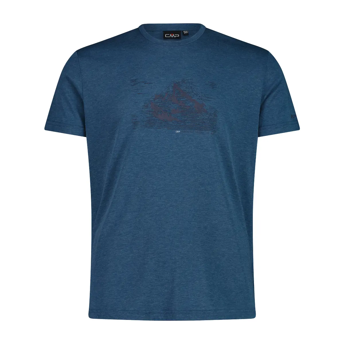 Cmp Bleu Katoenen T-Shirt Drirelease