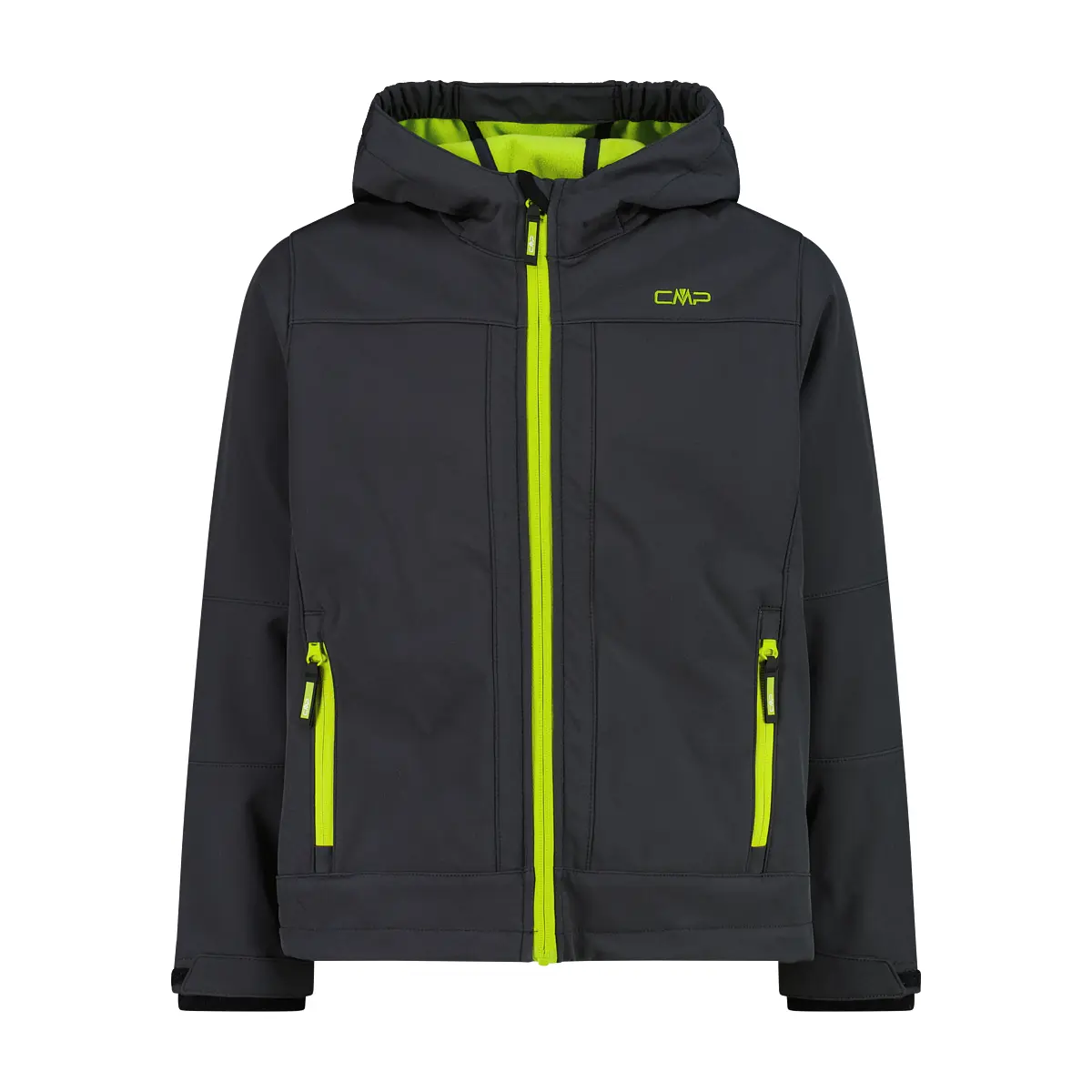 Cmp Gris Chaqueta Forrada Con Capucha Fija Niño Softshell