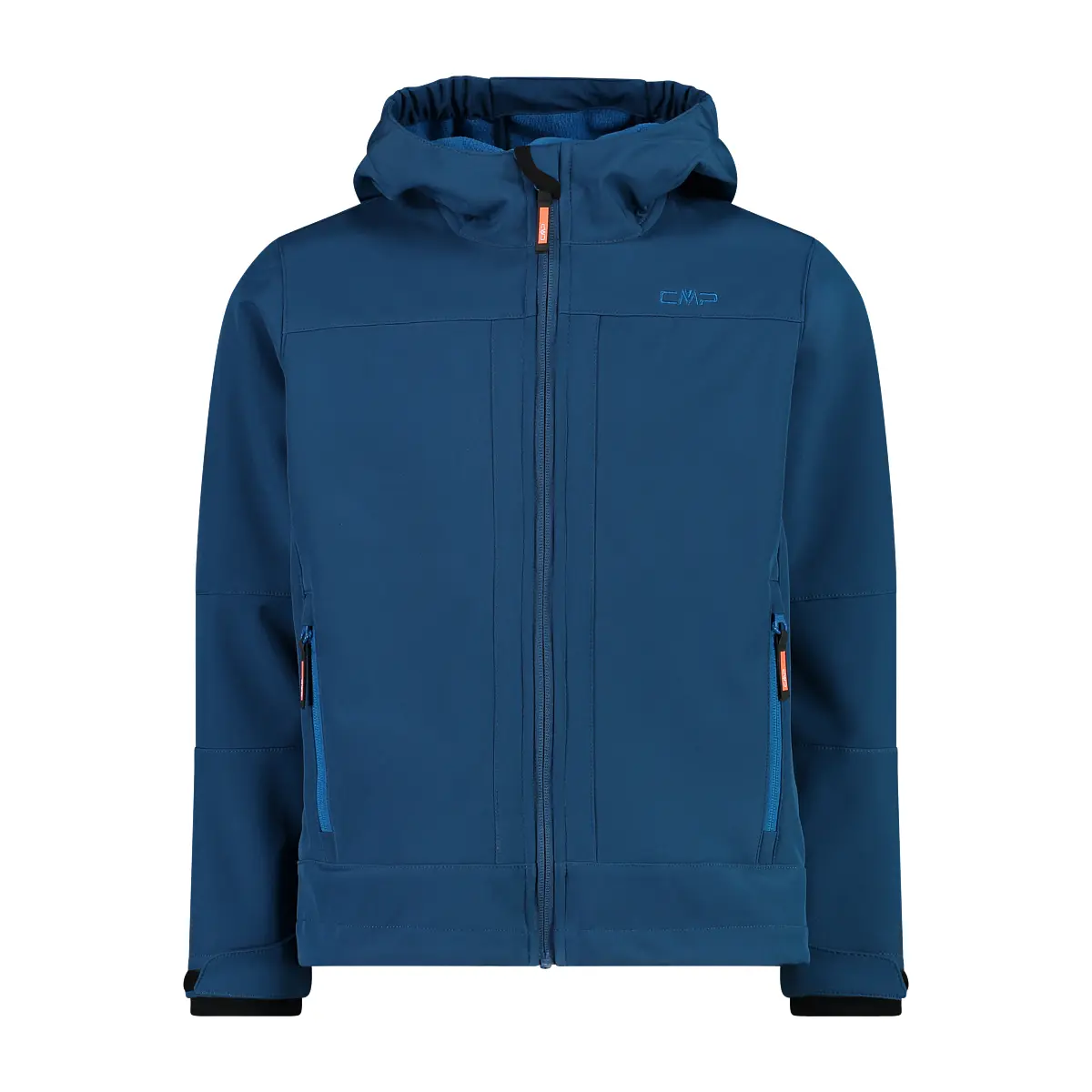 Cmp Boys Bleu Kids' Waterproof Jacket With Fixed Hood