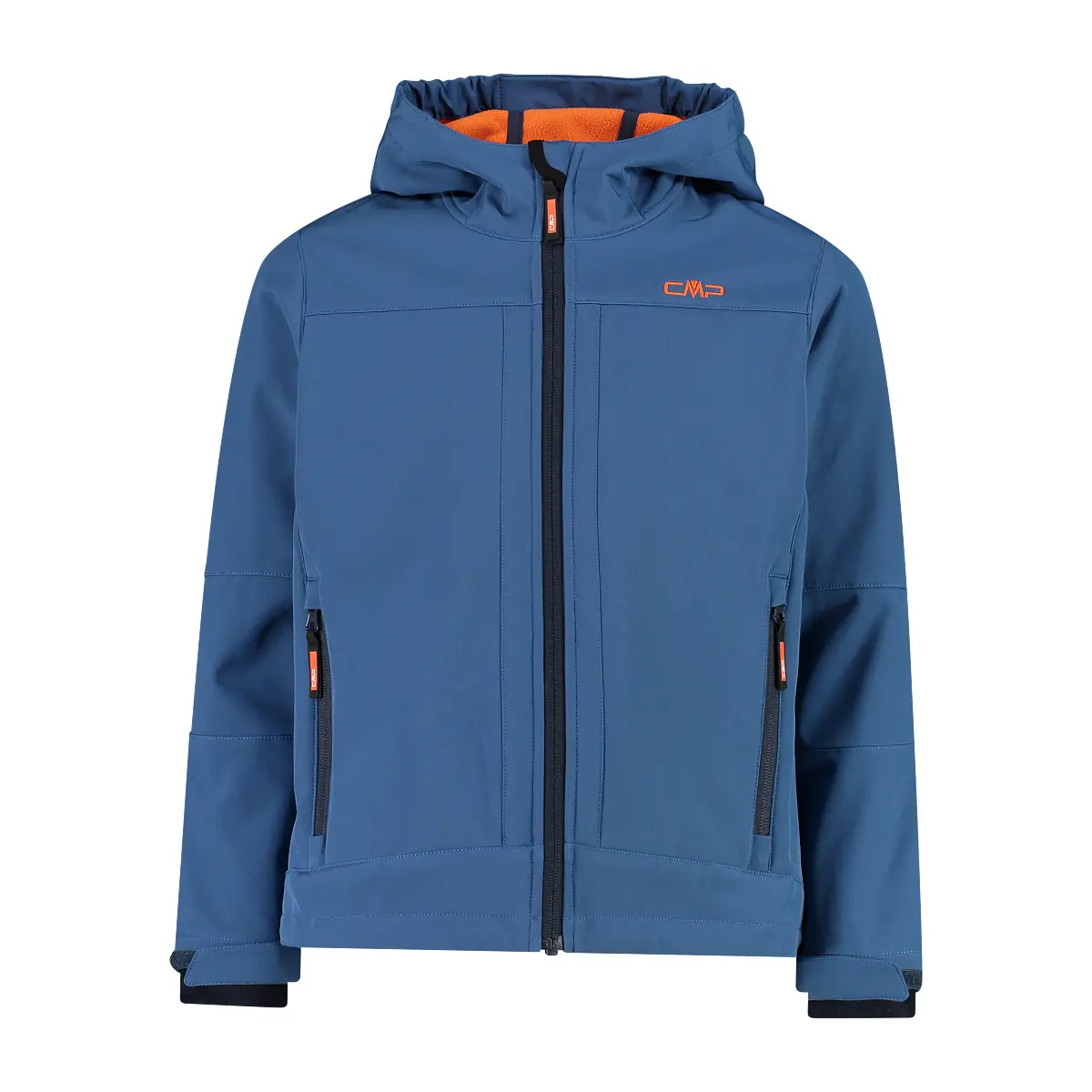 Cmp Boys Bleu Kids' Waterproof Jacket With Fixed Hood