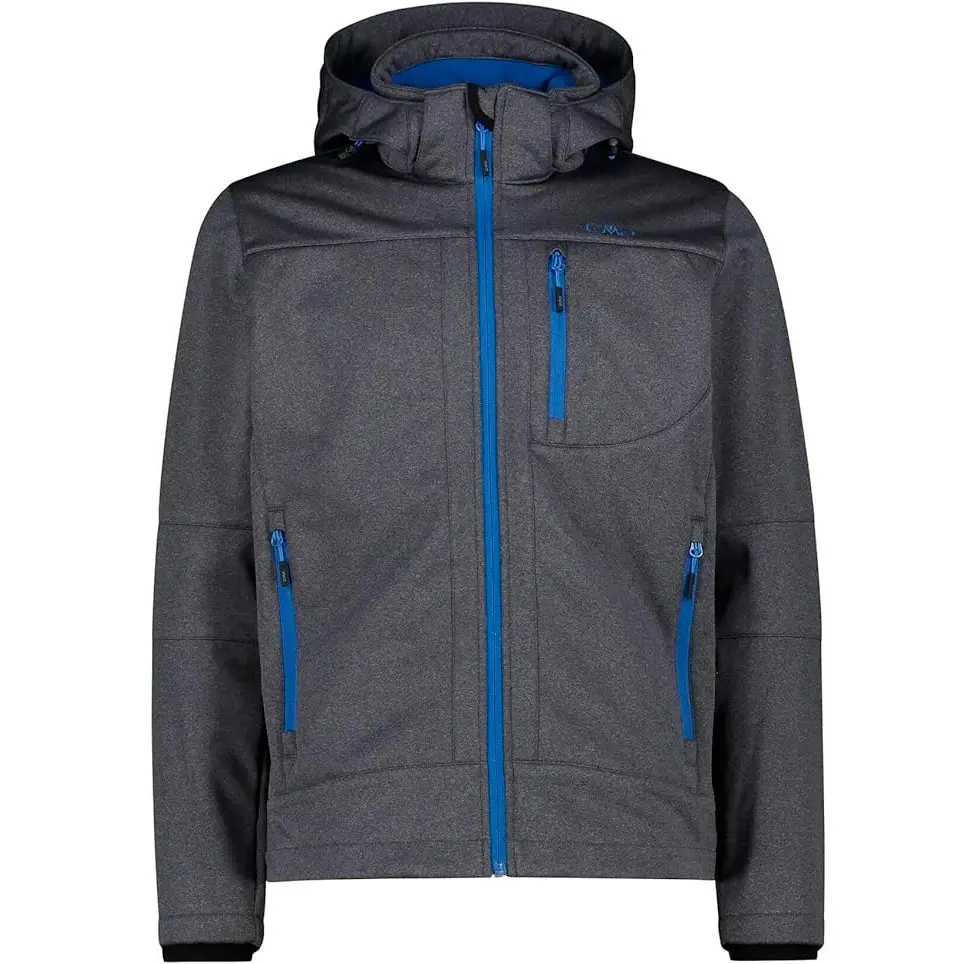 Cmp Men's Gris Zip-Up Hooded Jacket
