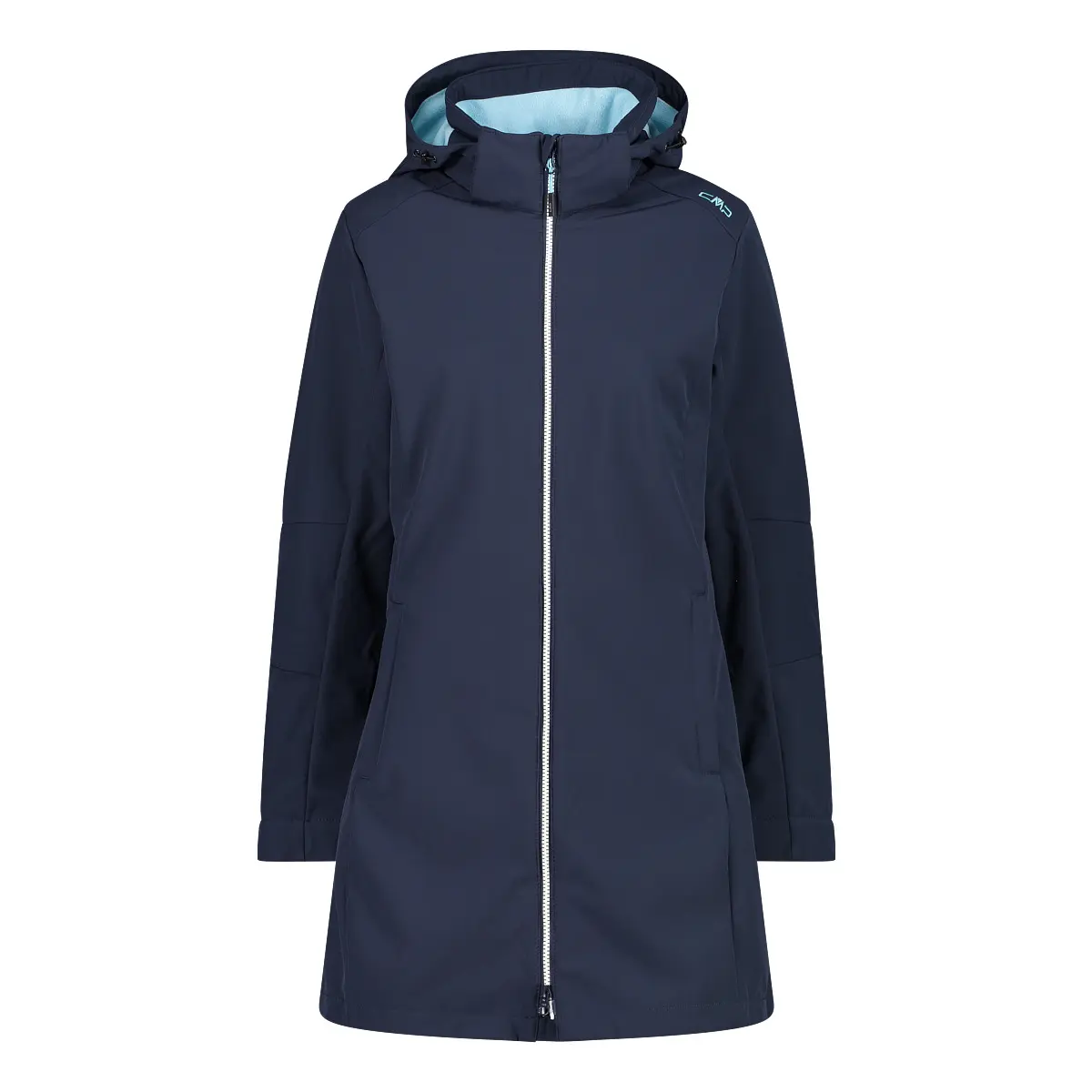 Cmp Women's Bleu Zip-Up Hooded Parka