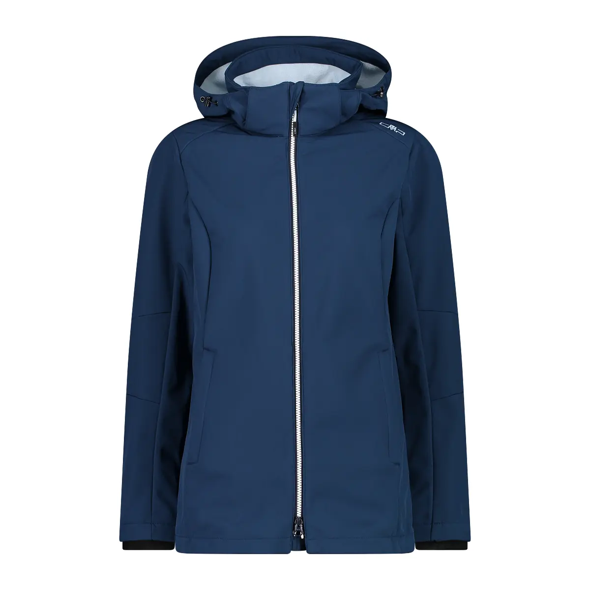 Cmp Damen Bleu Wanderjacke Mit Kapuze Und Reißverschluss