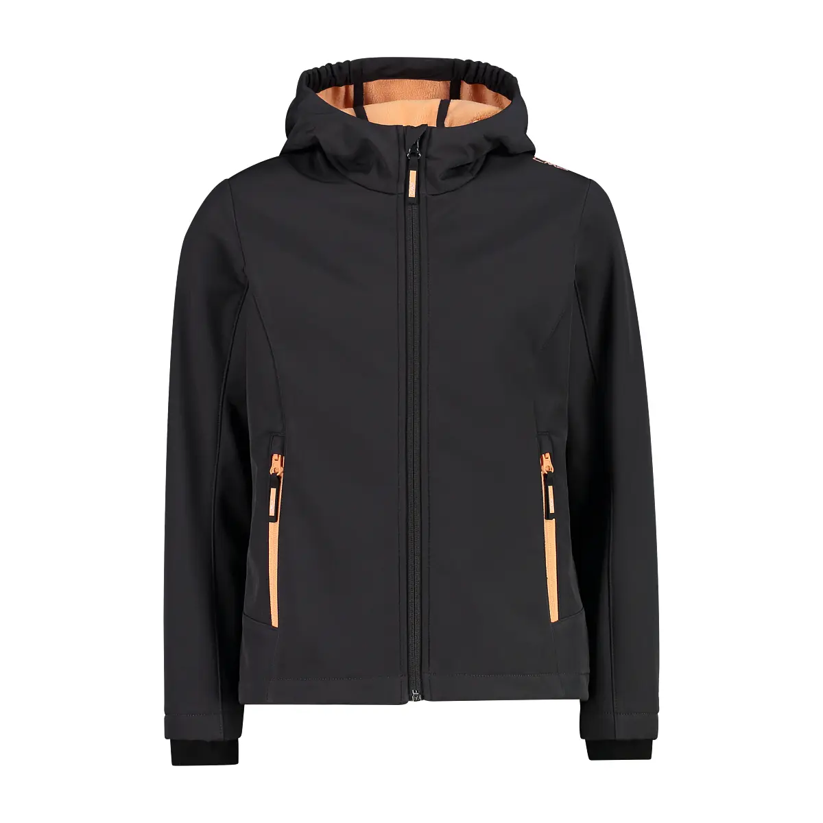 Cmp Girls Noir ' Hooded Windbreaker