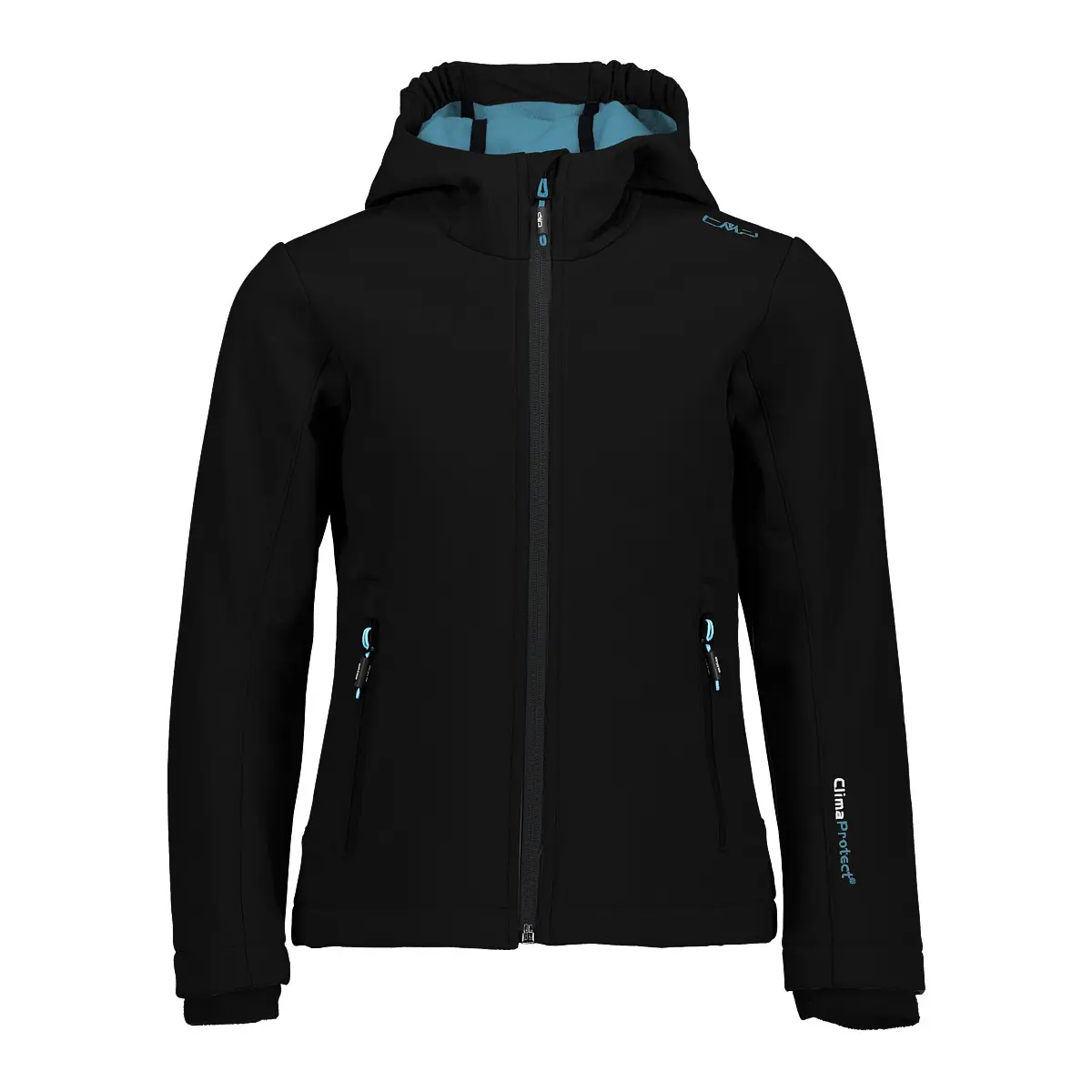 Cmp Girls Noir ' Hooded Windbreaker