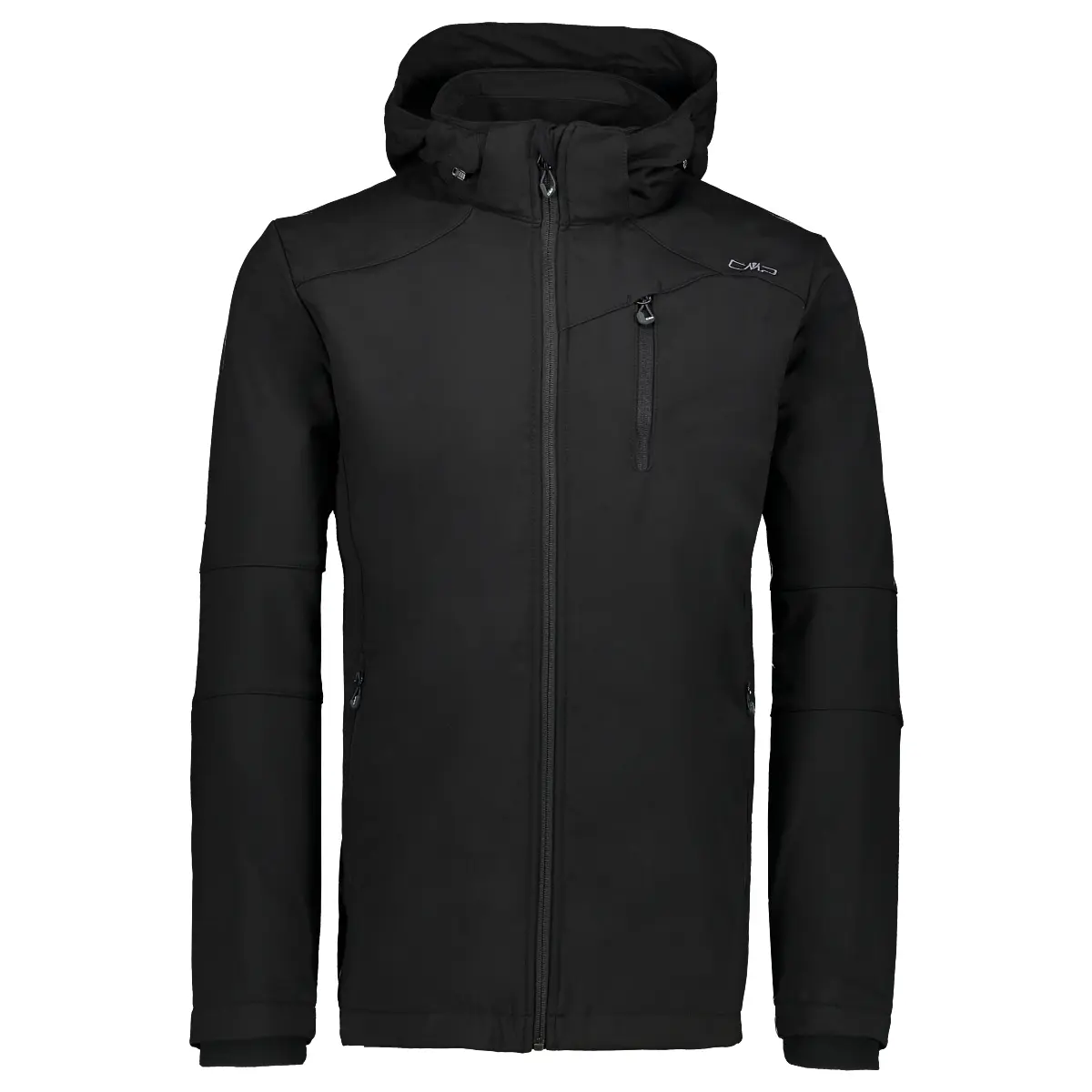 Cmp Men's Noir Zip-Up Hooded Windbreaker