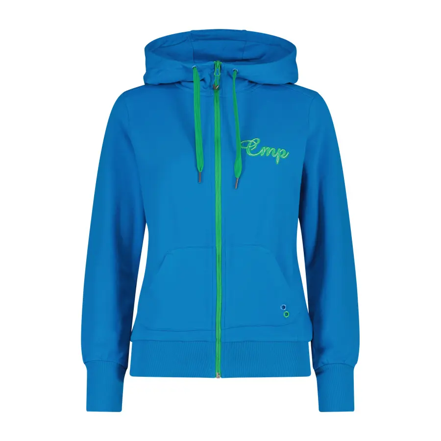 Cmp Donna Bleu Felpa Con Cappuccio Da