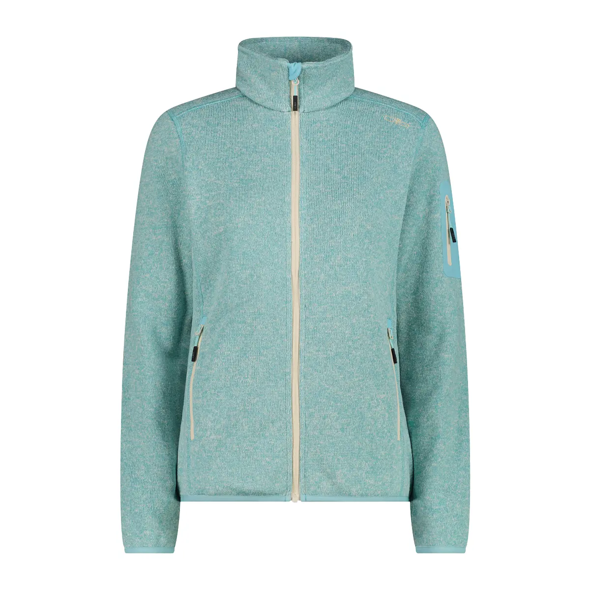 Dicke Zip-Fleecejacke Damen CMP Knit-Tech