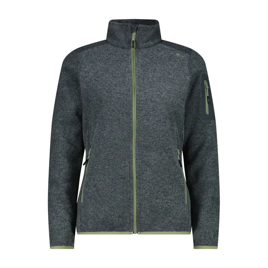 Cmp Women's Gris Zipped Fleece
