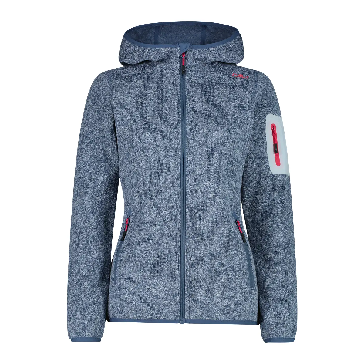 Thick Hooded Sweater Fleece Women CMP Knit-Tech