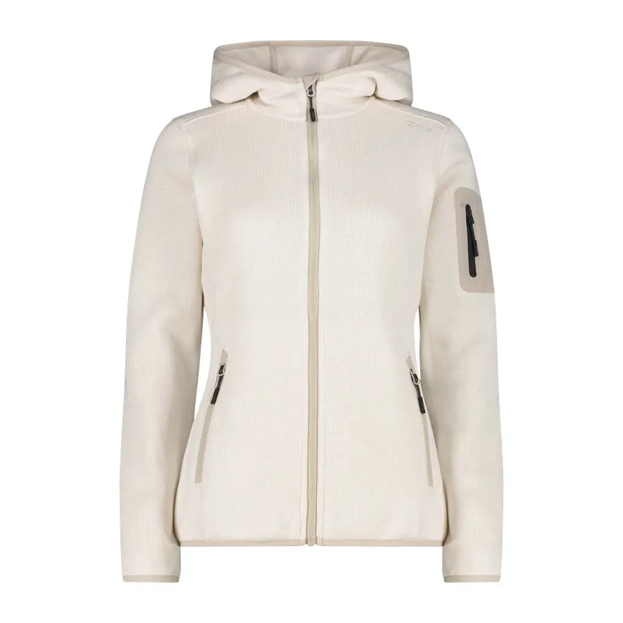 Thick Hooded Sweater Fleece Women CMP Knit-Tech
