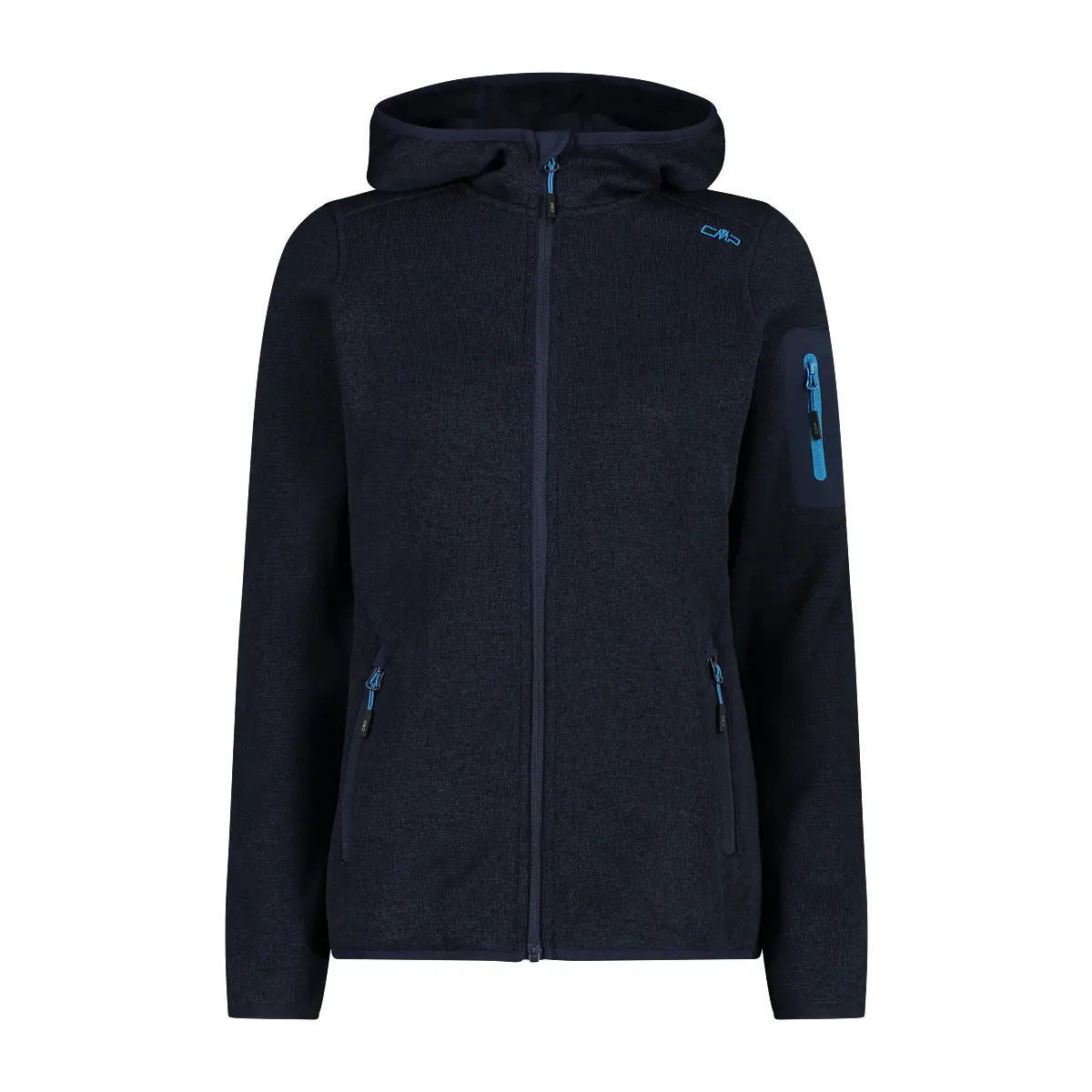 Dicke Kapuzen-Fleecejacke für Frauen CMP