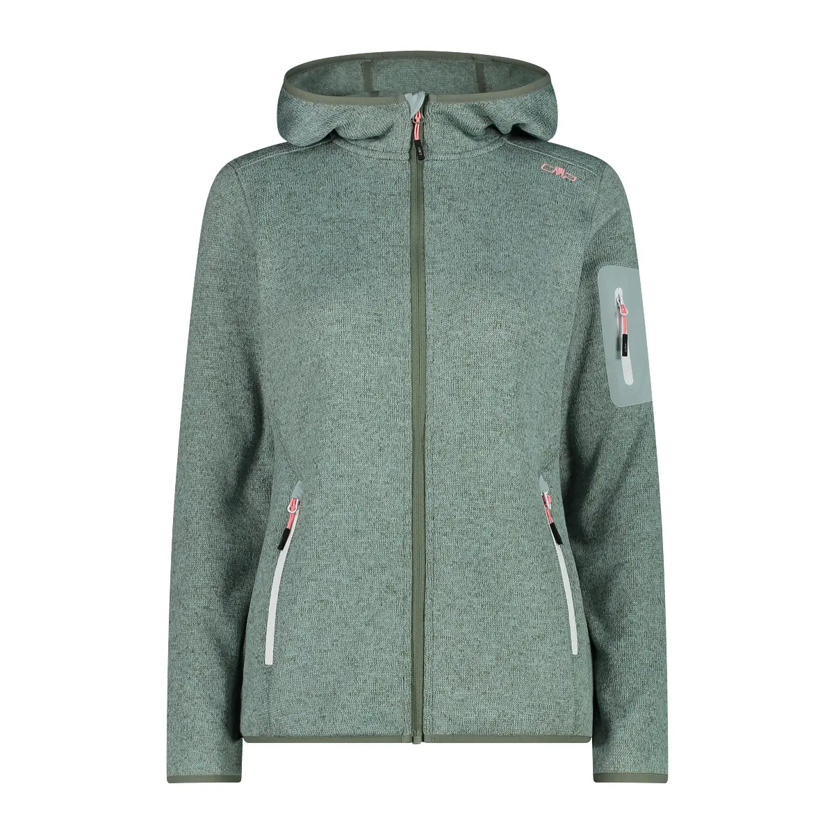 Dicke Kapuzen-Fleecejacke für Frauen CMP