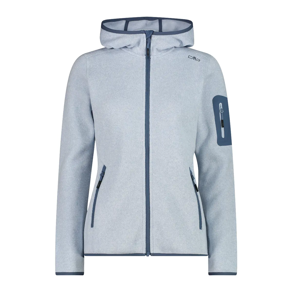 Thick Hooded Sweater Fleece Women CMP Knit-Tech