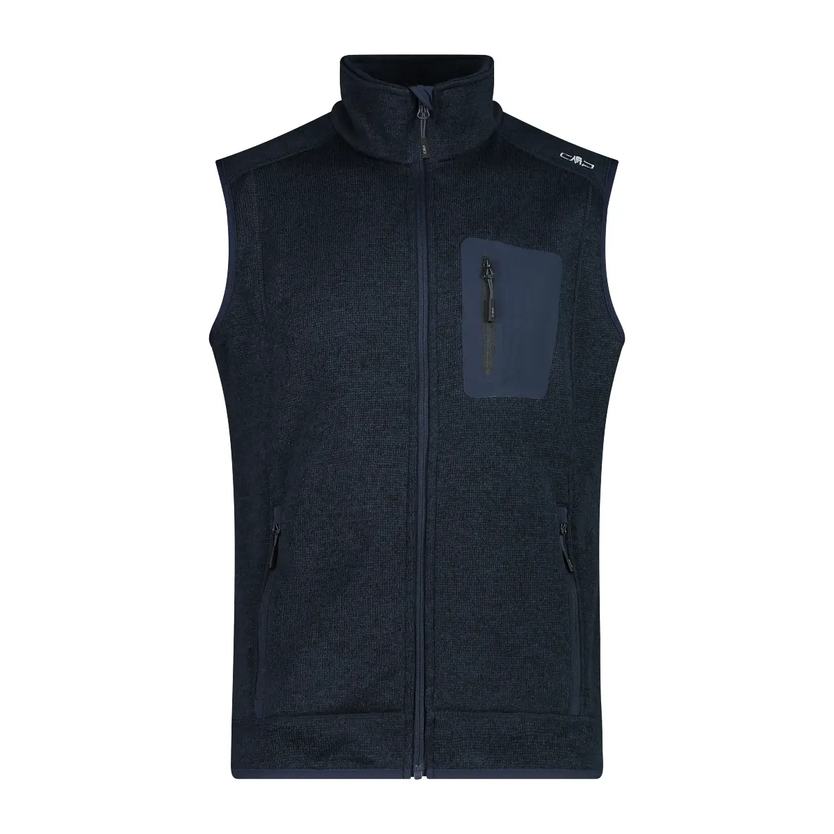 Cmp Men's Bleu Sleeveless Fleece Knit-Tech