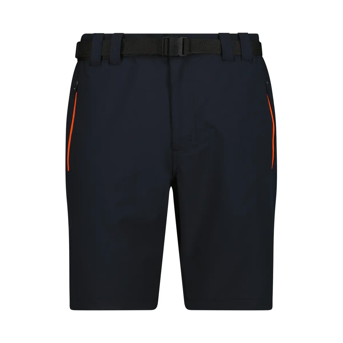 Cmp Men's Noir Hiking Shorts With Integrated Belt