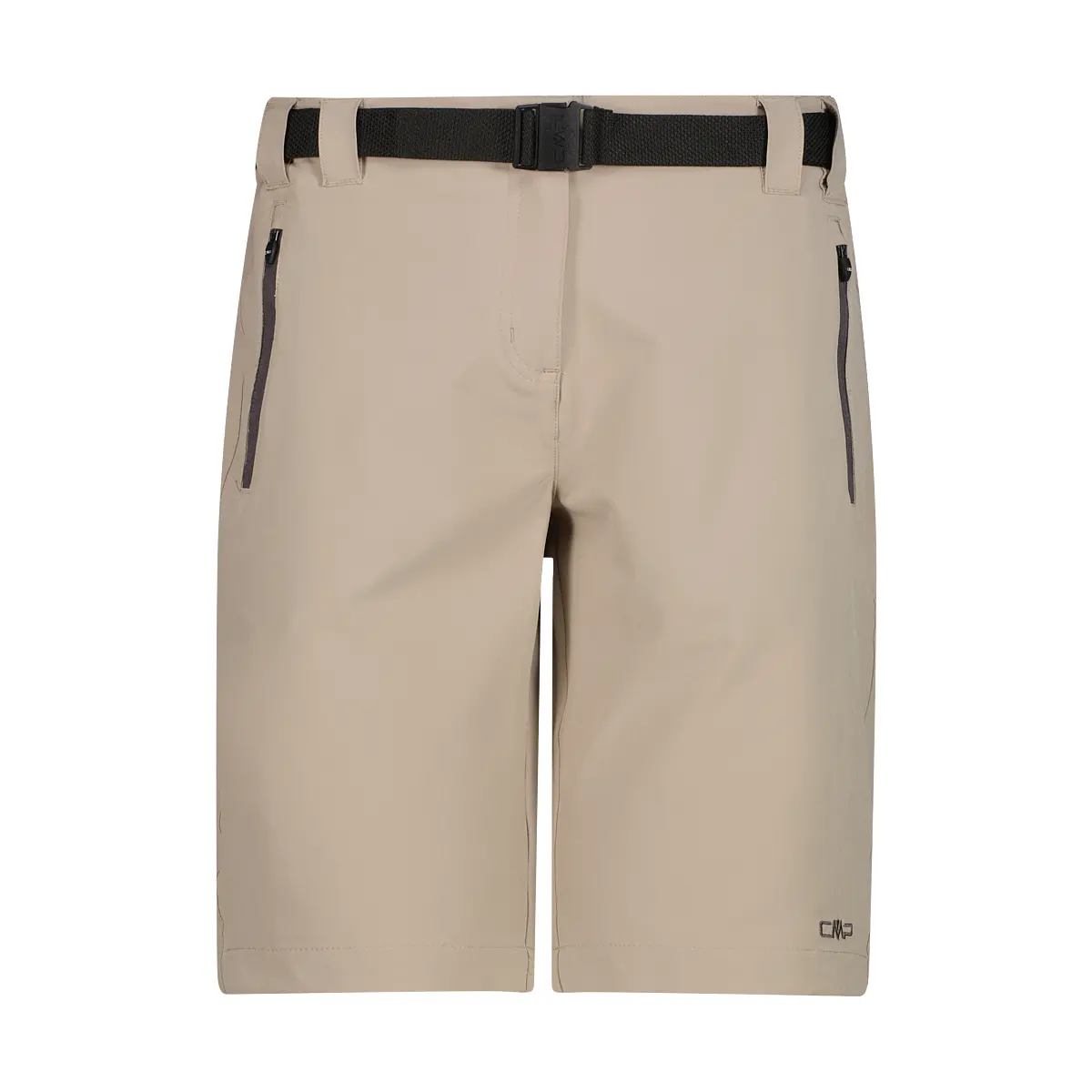 Cmp Mujer Beige Bermuda De Poliéster Elástico