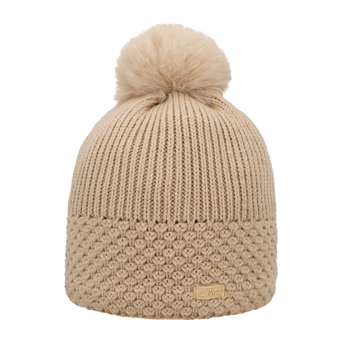 Cmp Women's Beige Knitted Hat