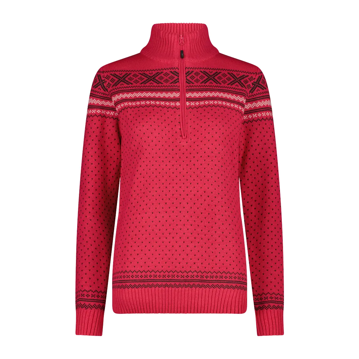 Women's 1/2 zip sweater CMP Wooltech
