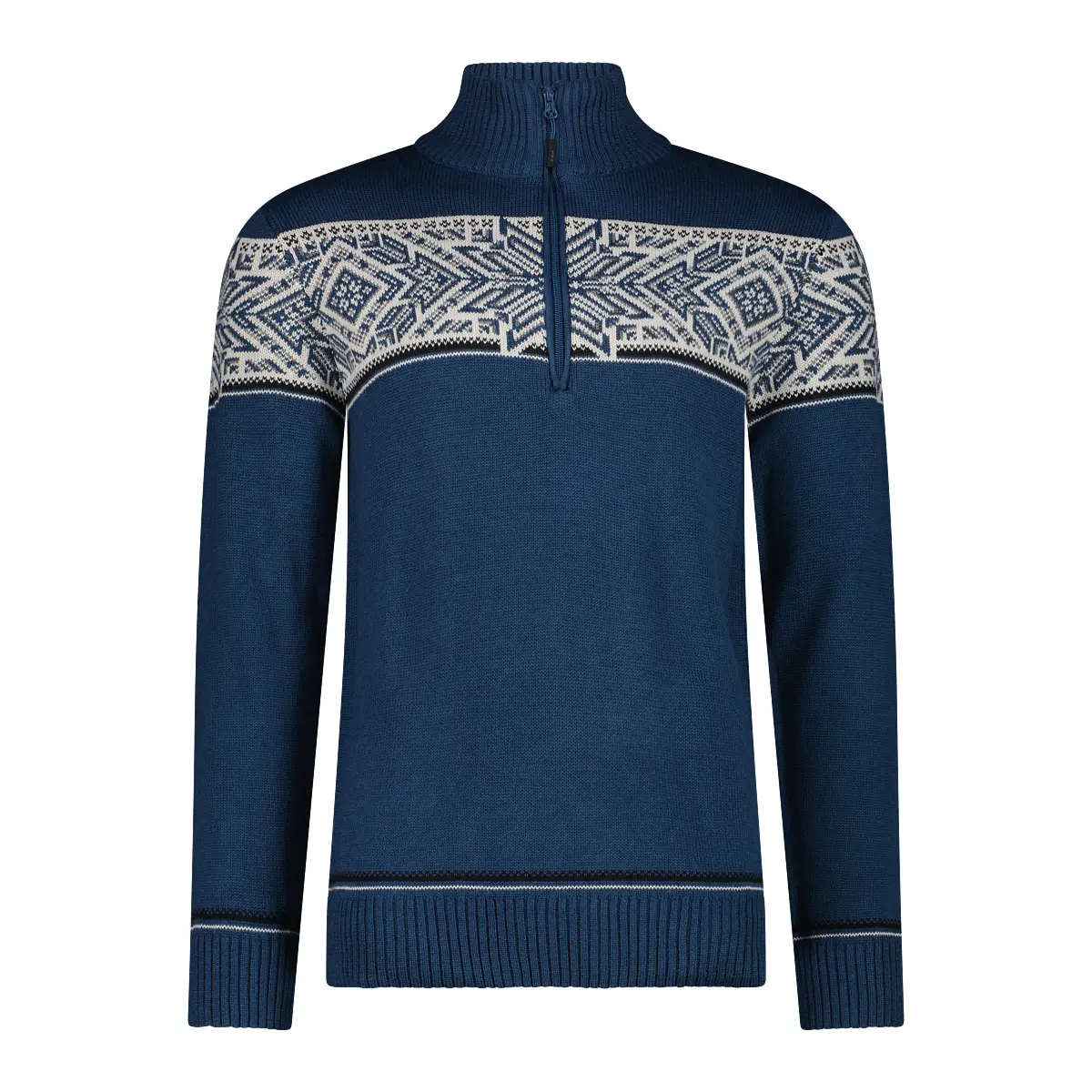Zipped-neck sweater CMP Wooltech