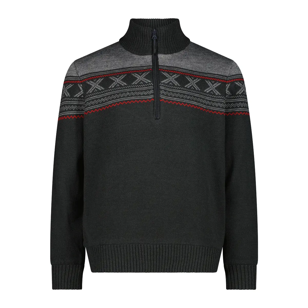 Knitted Zip Neck Jumper CMP