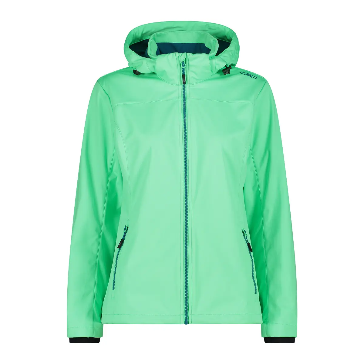 Women's waterproof jacket with detachable zip hood CMP
