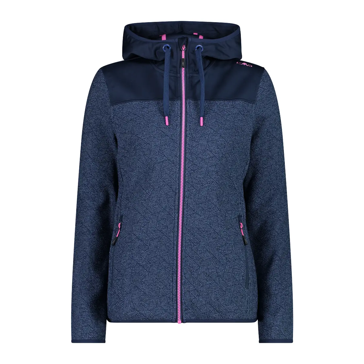 Cmp Mujer Bleu Chaqueta Con Capucha