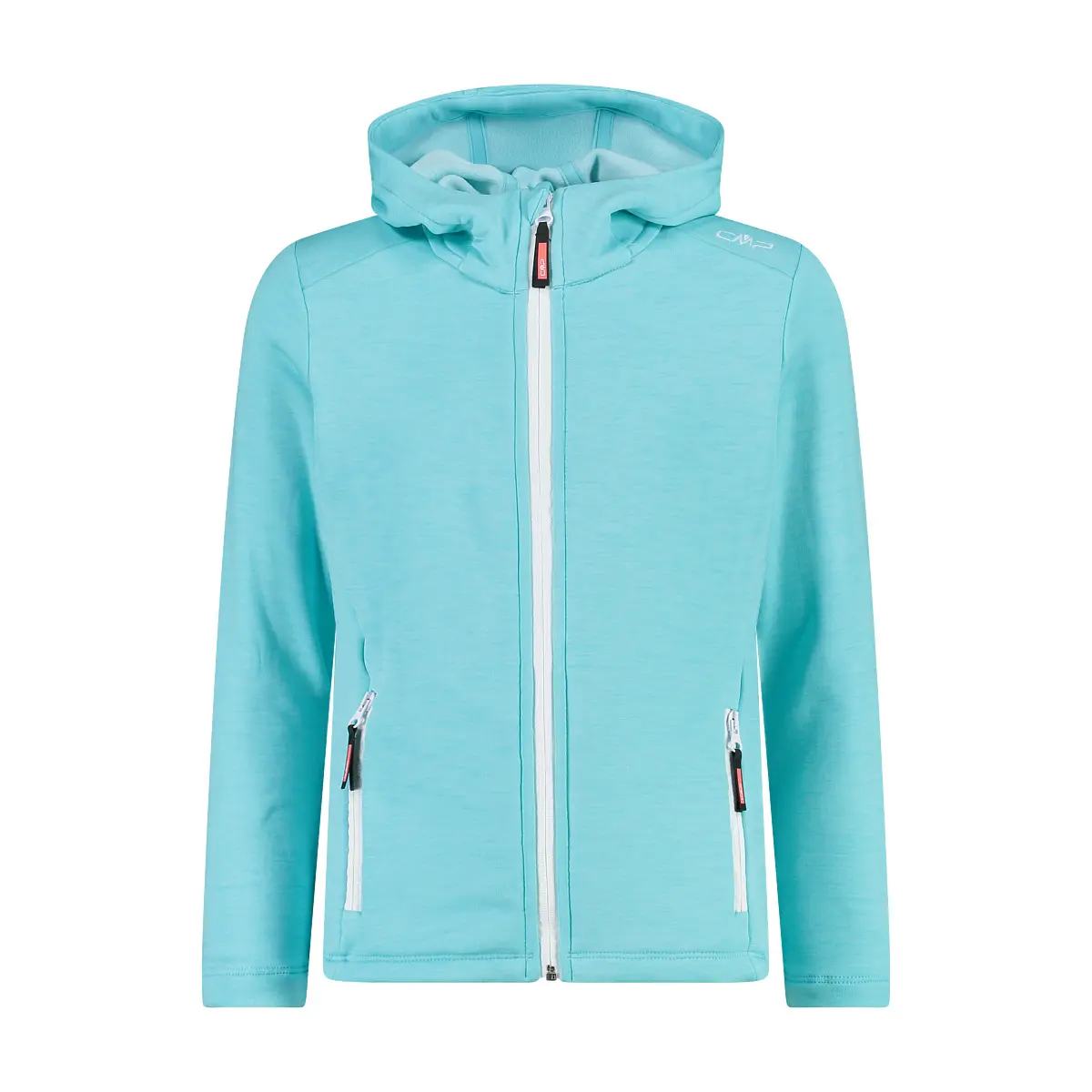 Cmp Girls Bleu Hiking Jacket With Hood For