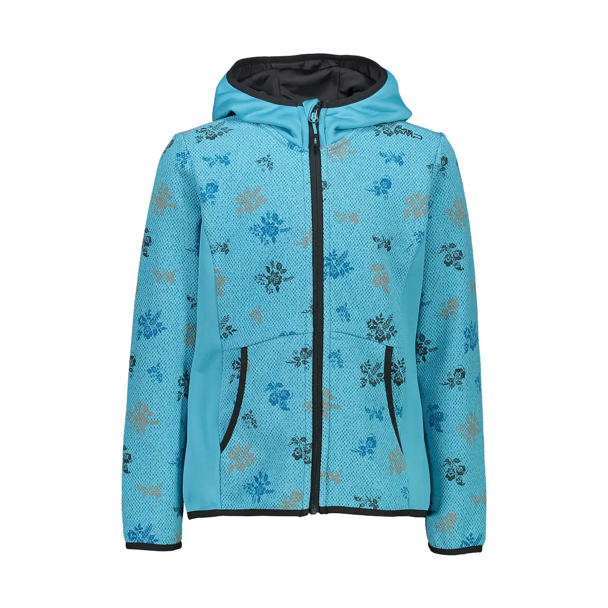 Hoodie Kinder CMP Floral Jacquard Pattern