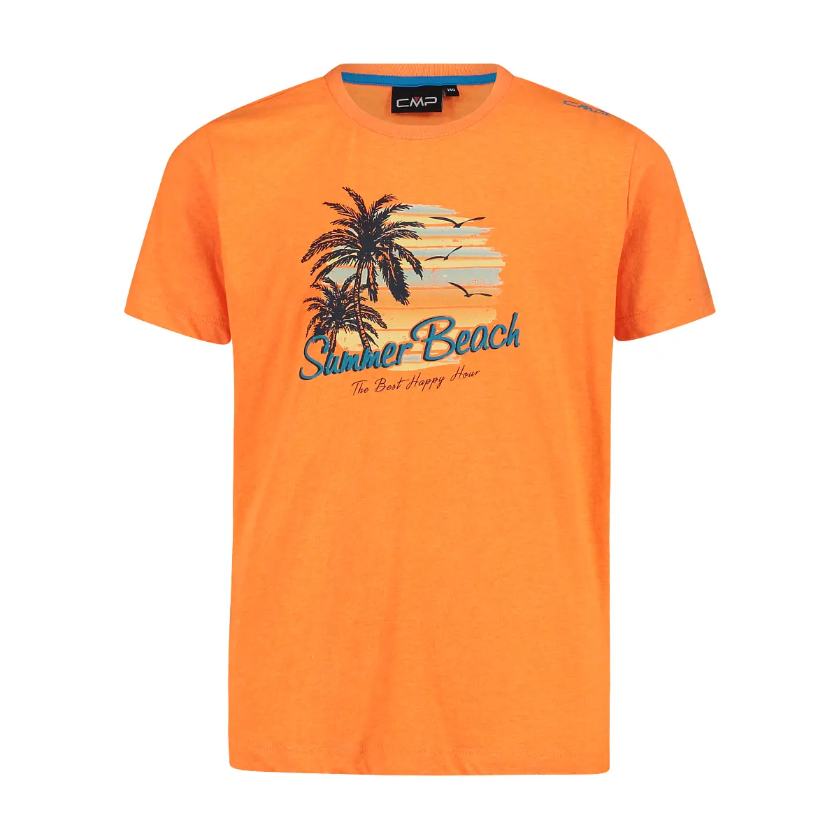 Cmp Men's Orange T-Shirt Cotton Child