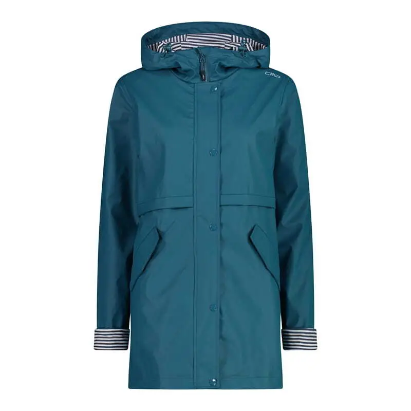 Long waterproof hooded jacket for women CMP