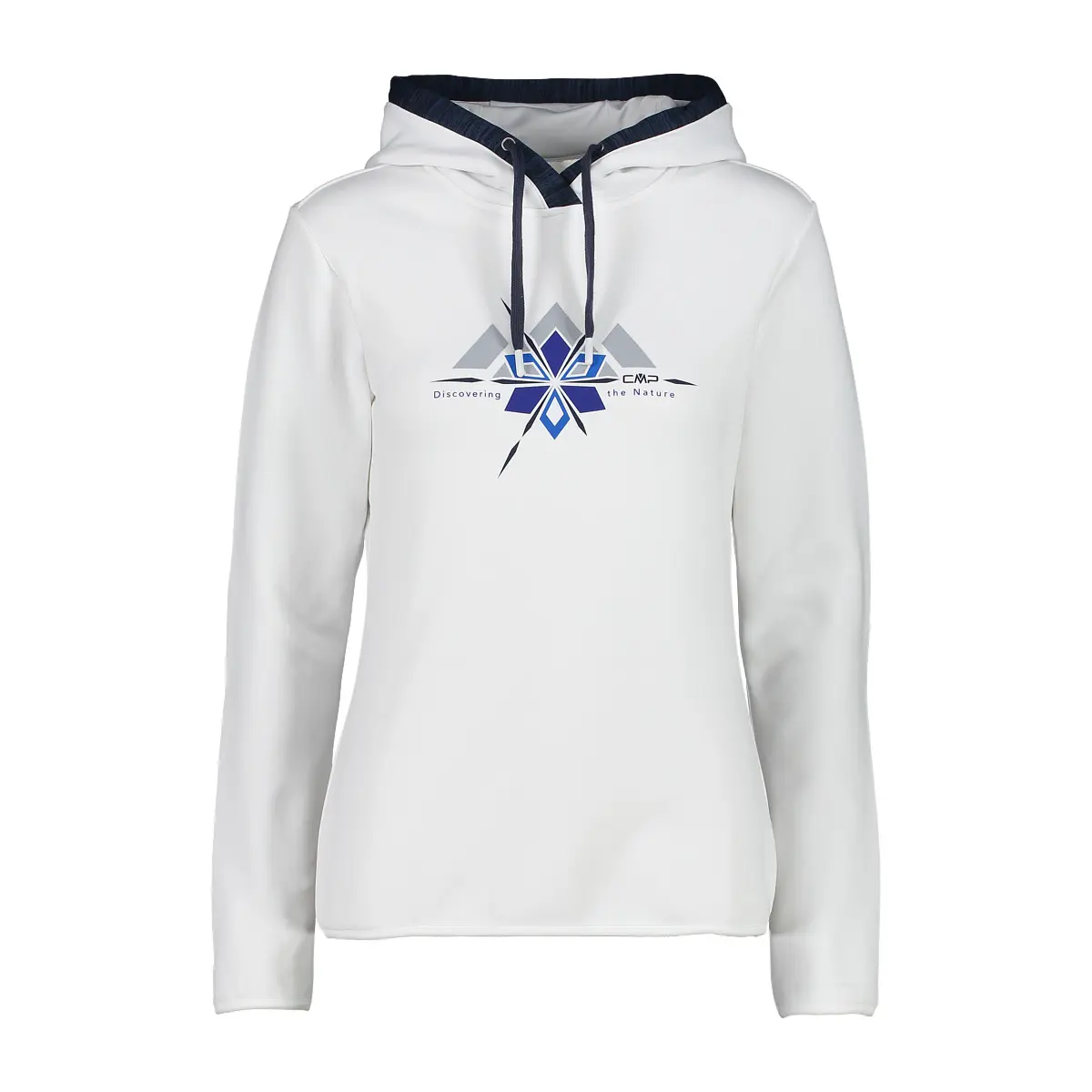 Cmp Women's Blanc Hooded Sweatshirt
