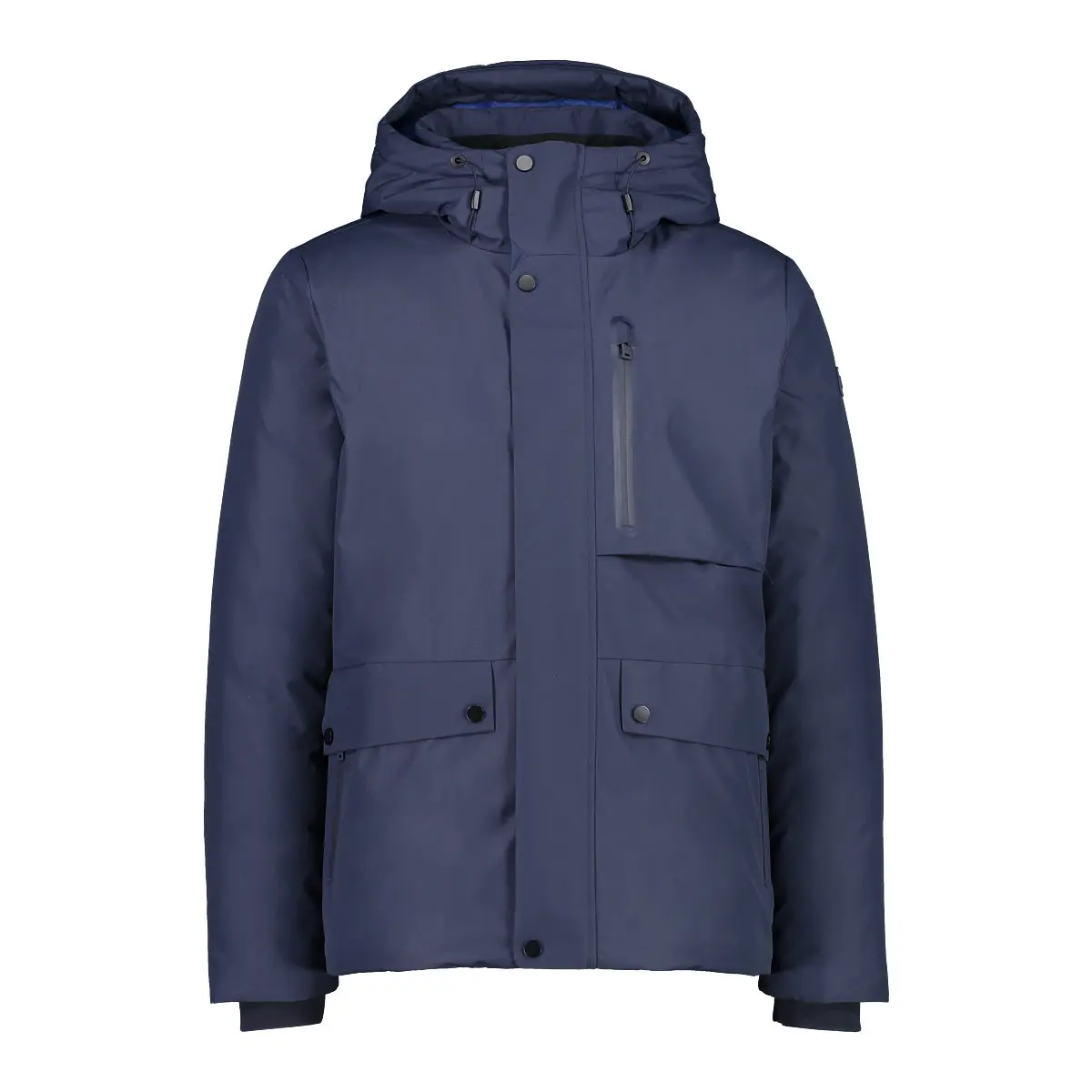 Cmp Men's Bleu Hooded Waterproof Jacket