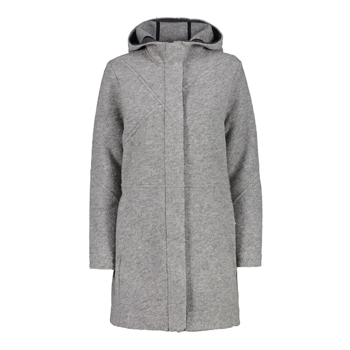 Cmp Women's Gris Hooded Coat