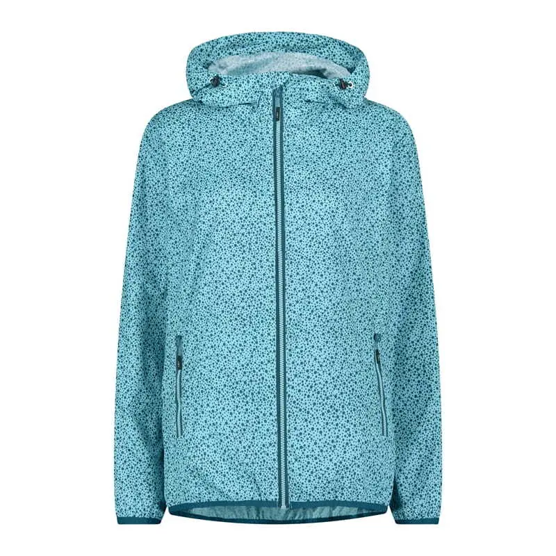 Cmp Damen Bleu Wasserfeste Jacke Mit Kapuze