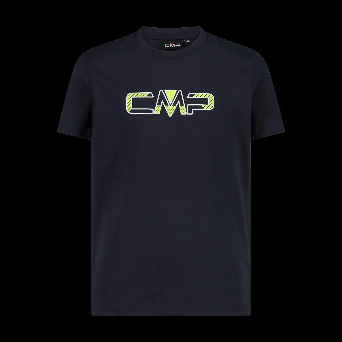 Cmp Boys Bleu Maxi Logo T-Shirt For Kids