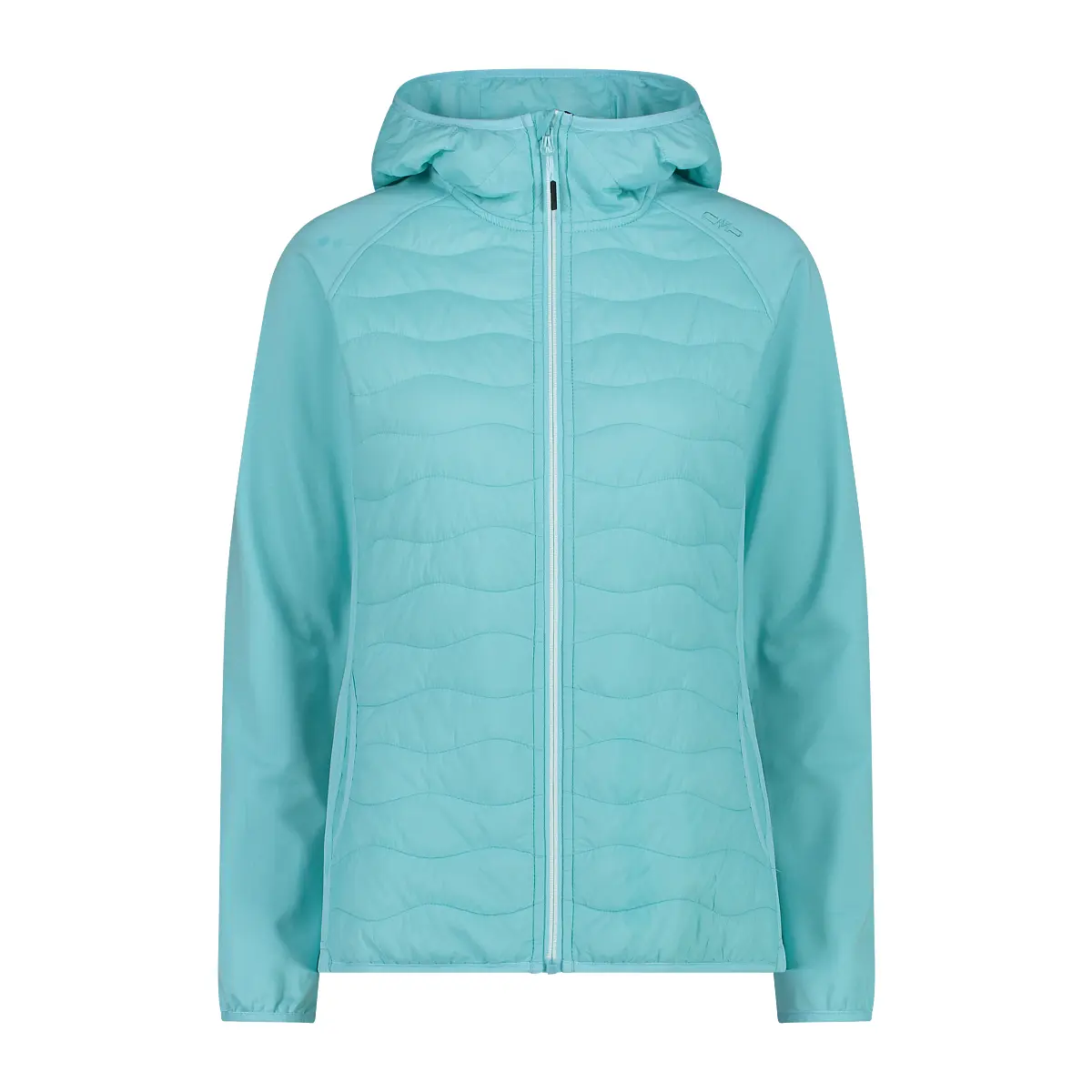 Cmp Women's Bleu Hybrid Hooded Jacket