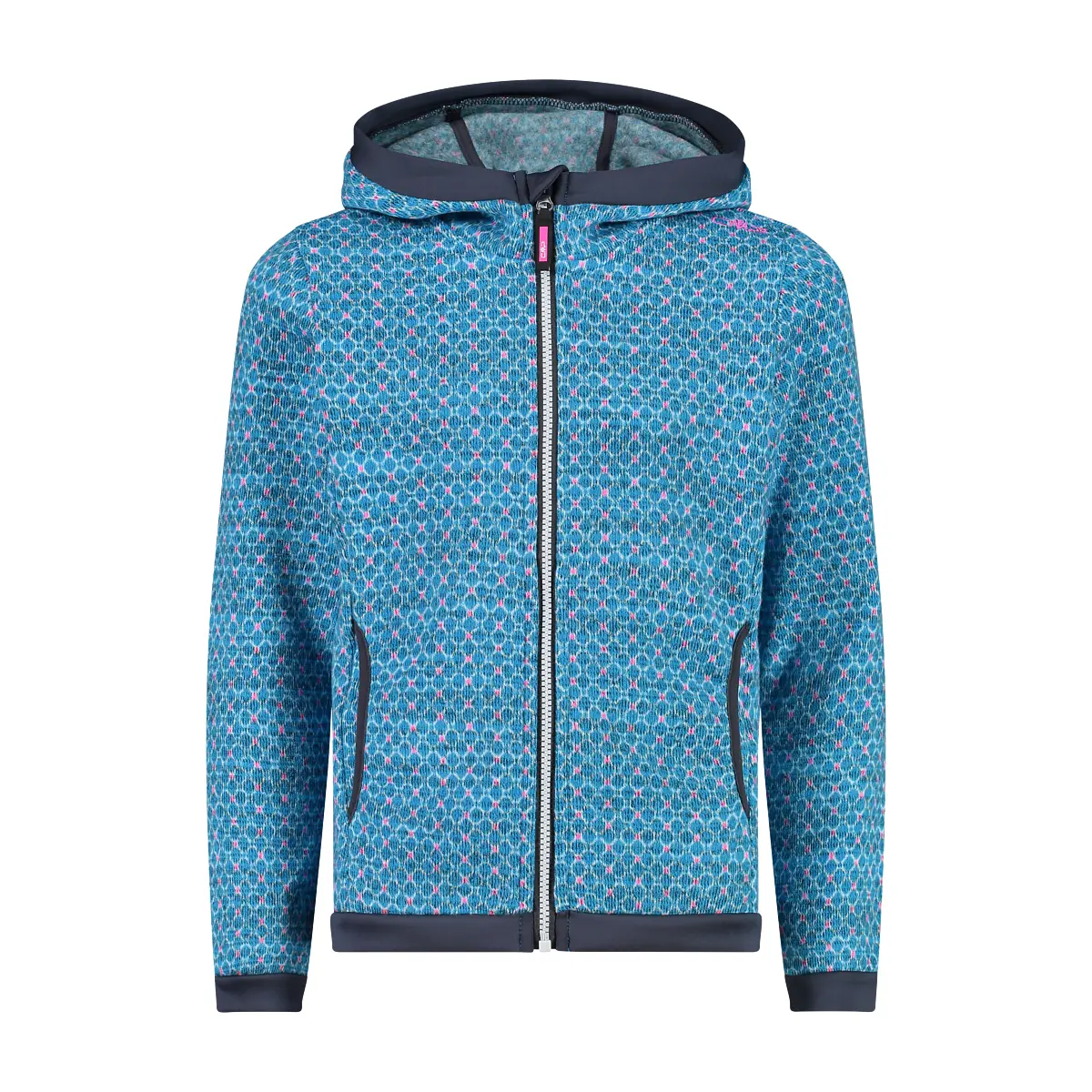 Knitted fleece girls' sweater CMP