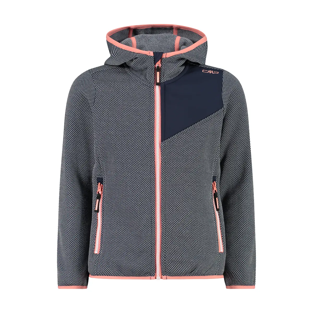 Mädchen-Hoodie aus Jacquardstrick CMP