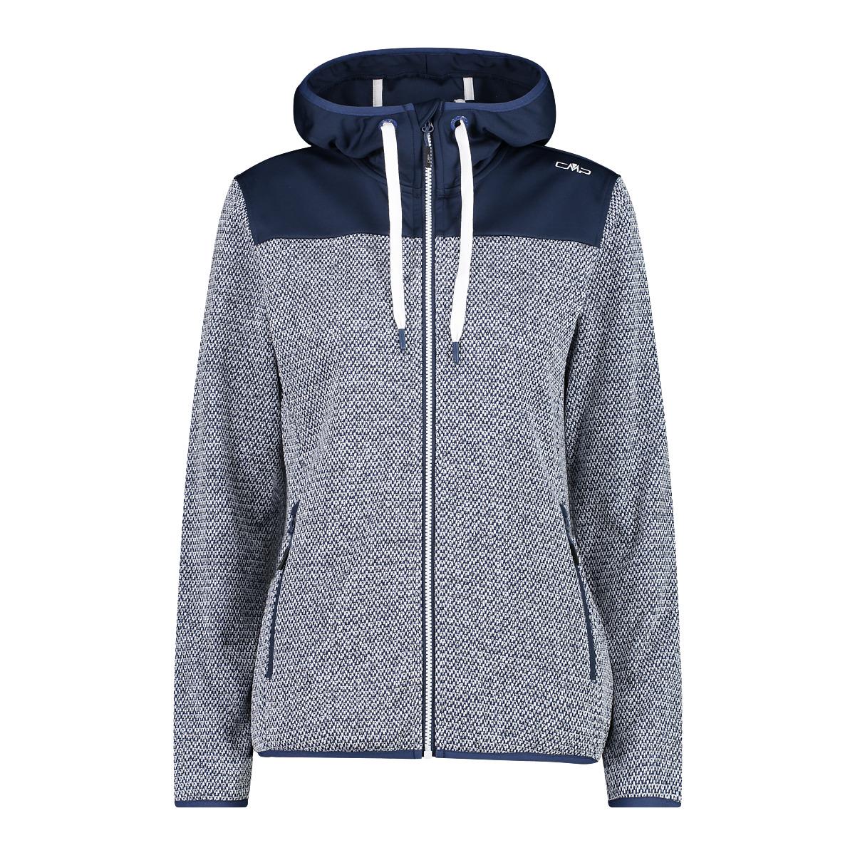 Pile donna con cappuccio e zip CMP
