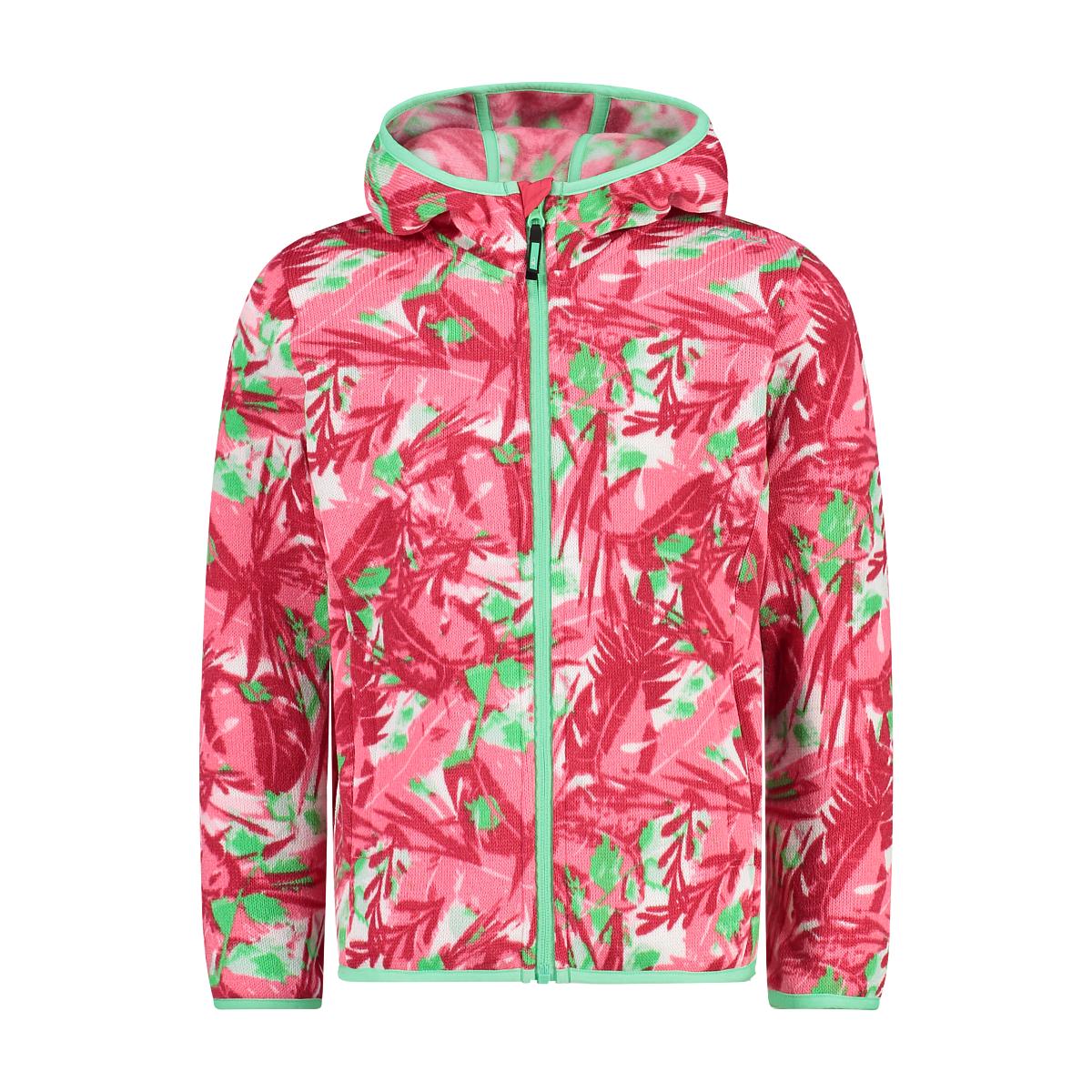 Felpa con cappuccio a stampa floreale per ragazza CMP