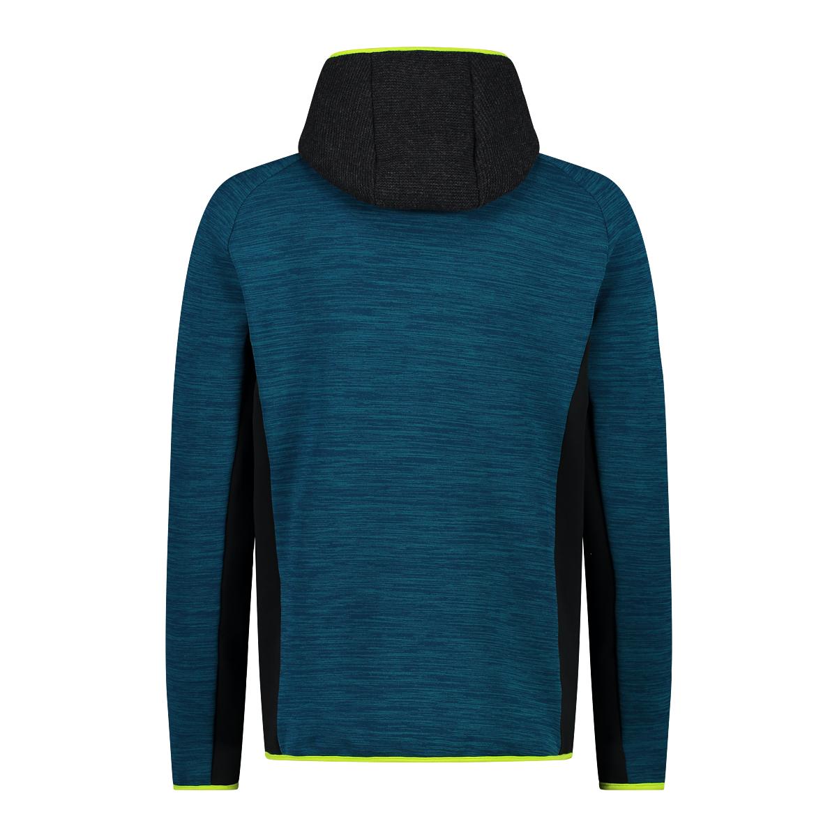 Giacca a cappuccio ibrida stretch performance CMP